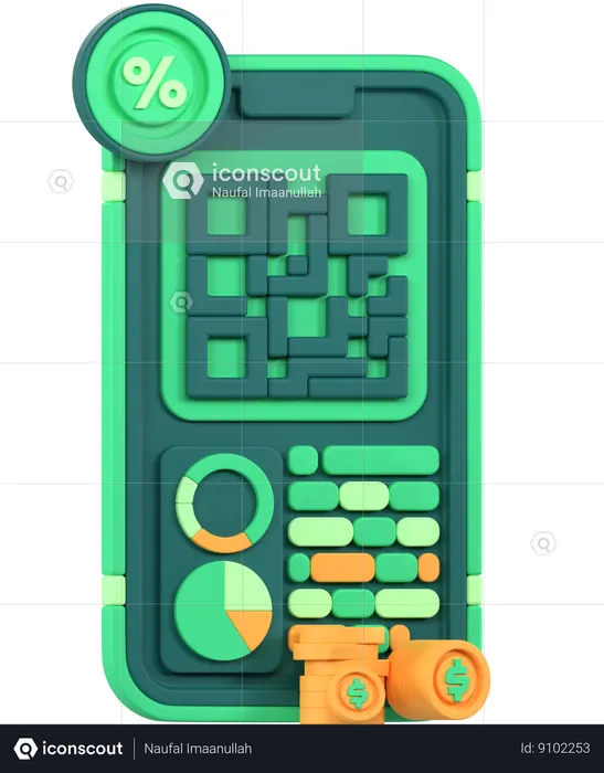 Scanner le code QR  3D Icon