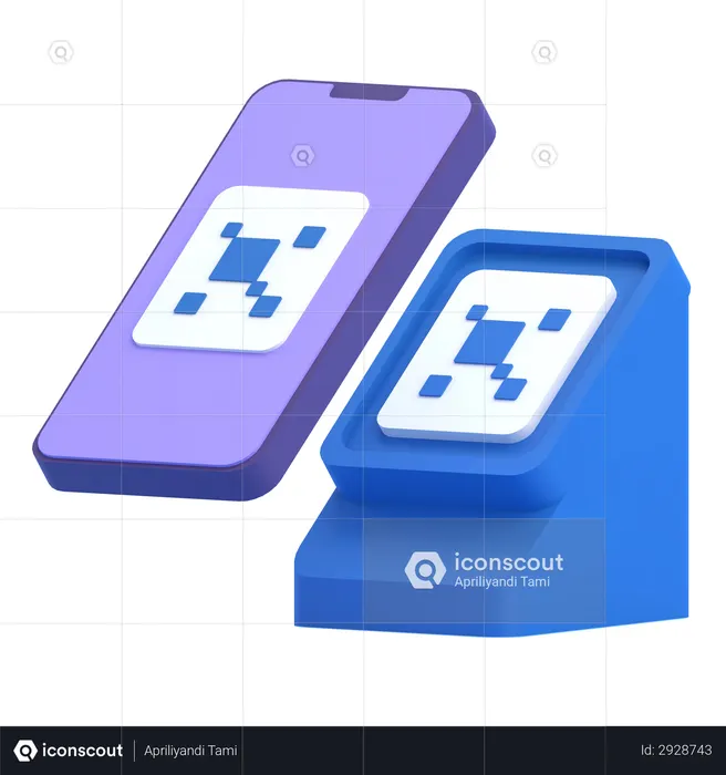 Scanner le code QR  3D Icon