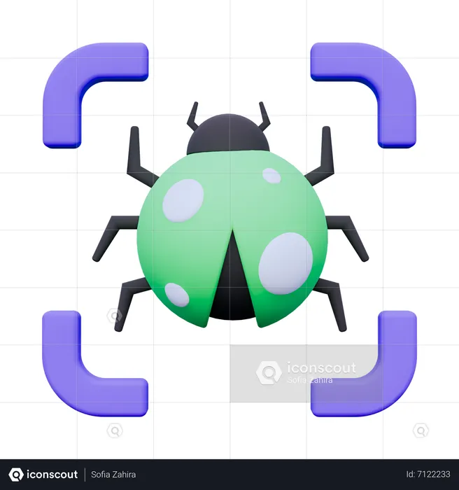 Scanner Virus  3D Icon