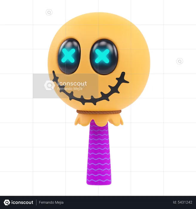 Scarecrow Lollipop  3D Icon