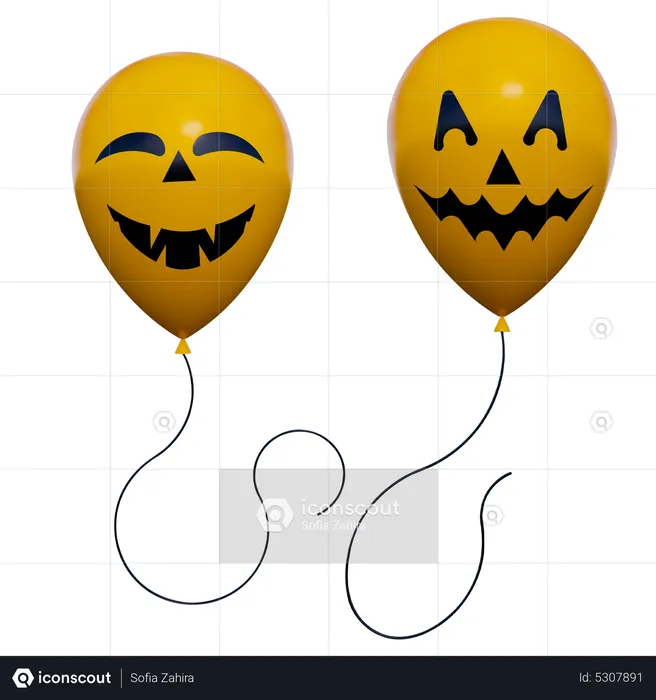 Scary Balloon  3D Icon