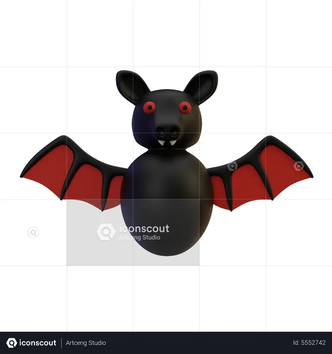 Scary Bat  3D Icon