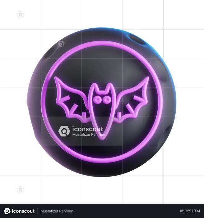 Scary Bat  3D Illustration