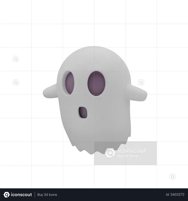 Scary Boo  3D Icon