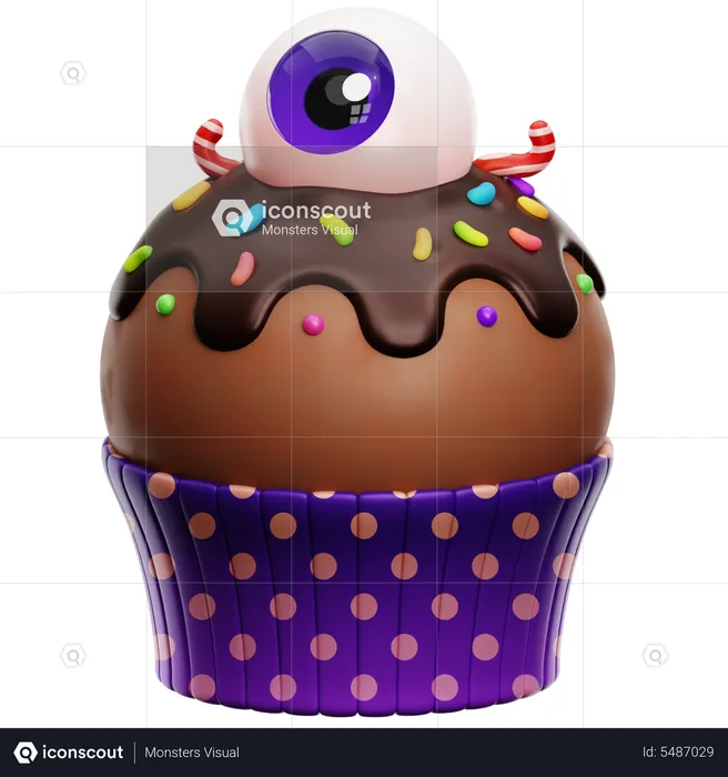 Scary Cake  3D Icon