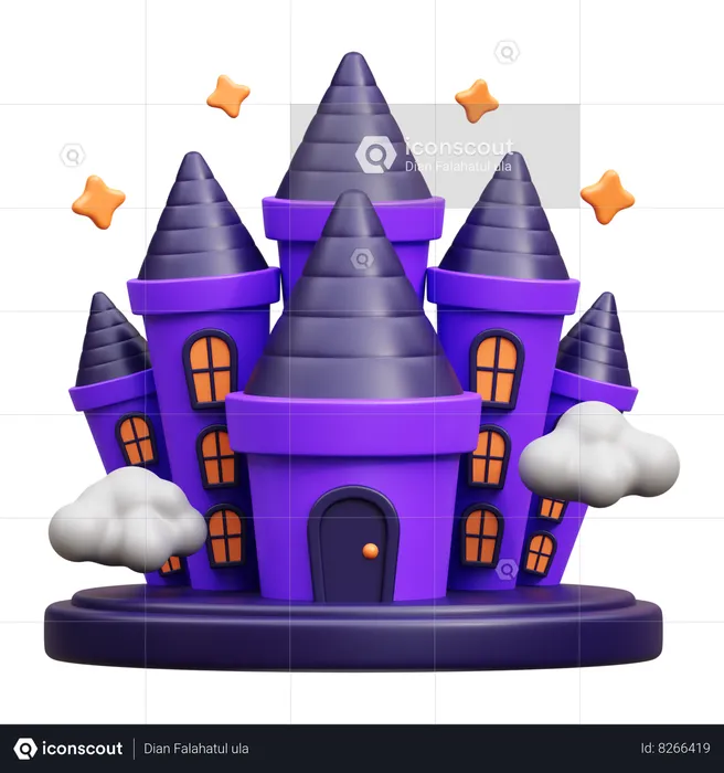 Scary Castle  3D Icon