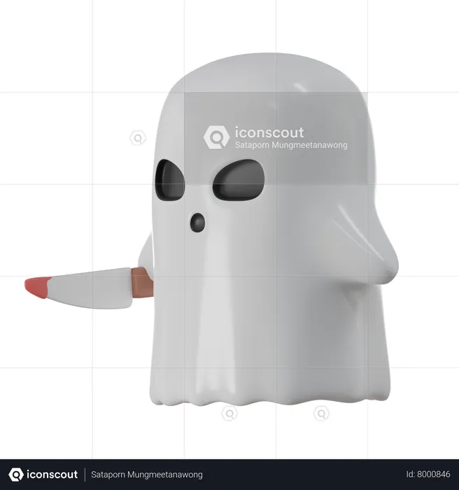 Scary Ghost  3D Icon