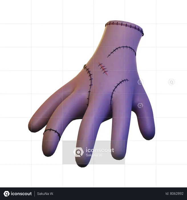 Scary Hand  3D Icon