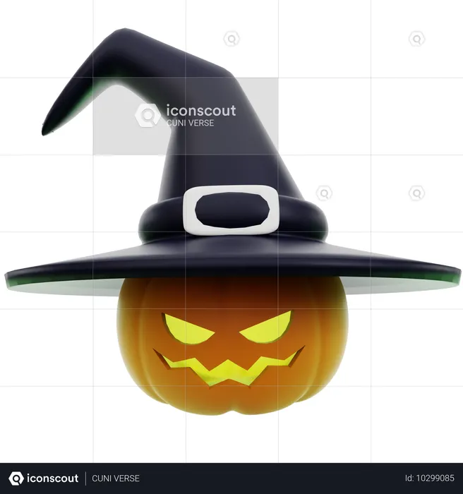 Scary Pumpkin  3D Icon