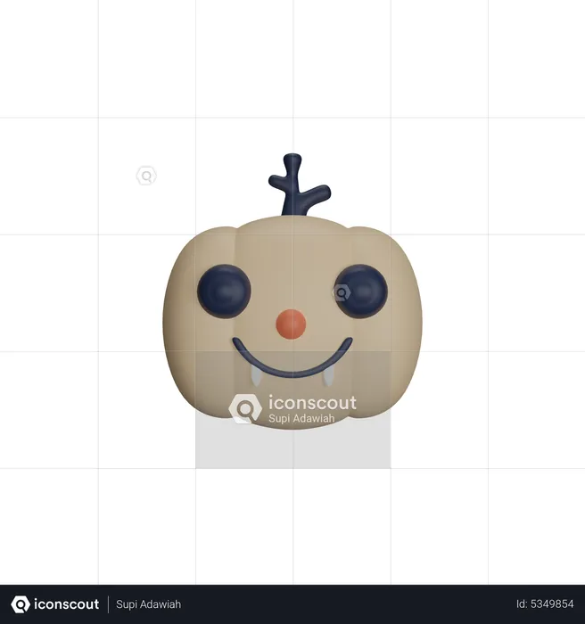 Scary Pumpkin  3D Icon