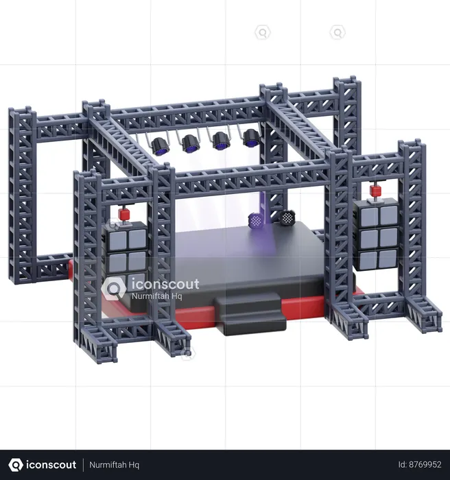 Scène de représentation  3D Icon