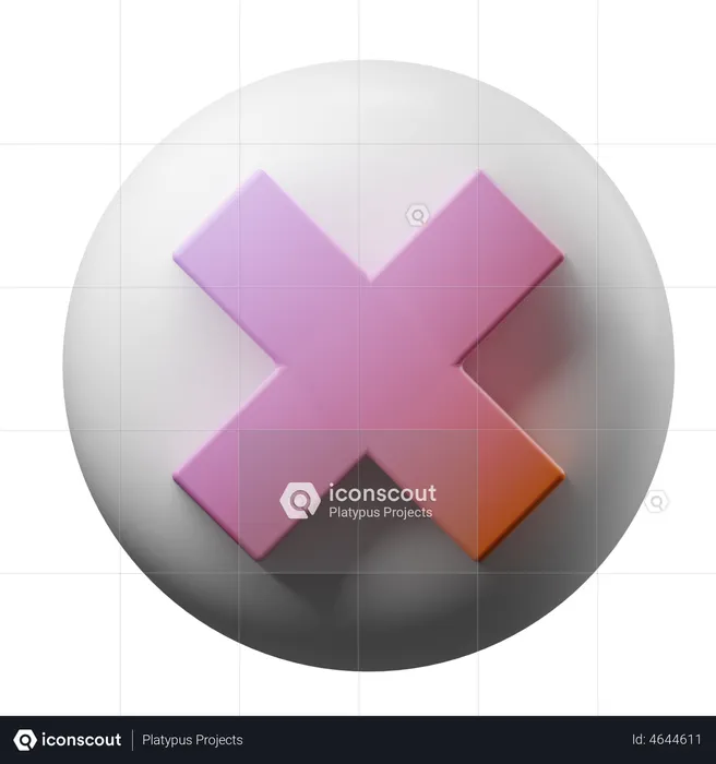 Schaltfläche „Löschen“  3D Icon
