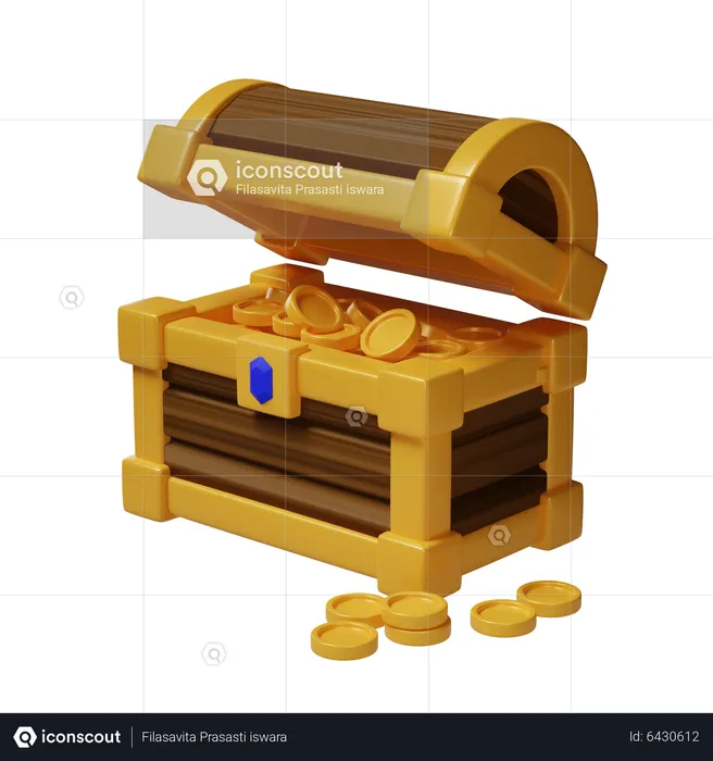 Schatztruhe  3D Icon