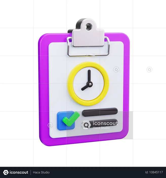 Schedule  3D Icon