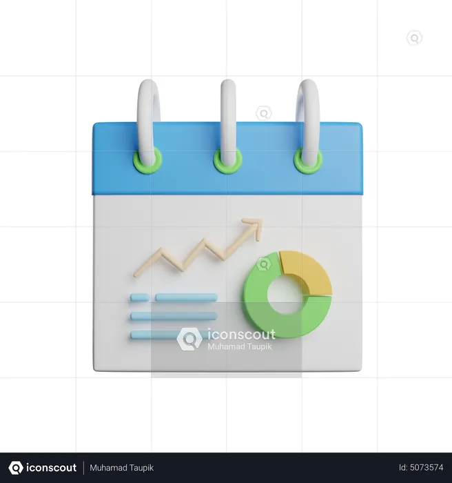 Schedule Analysis  3D Icon