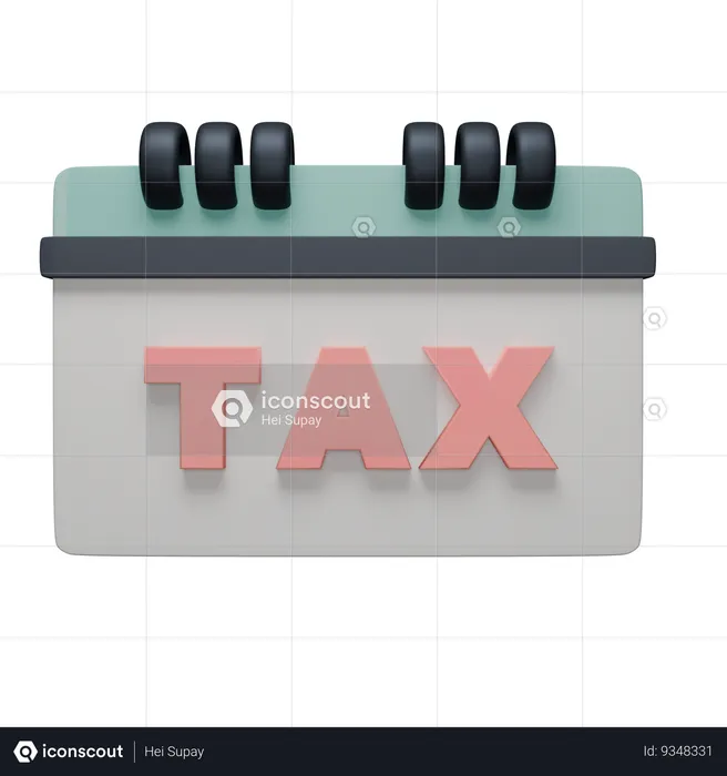 Schedule For Tax Payments  3D Icon