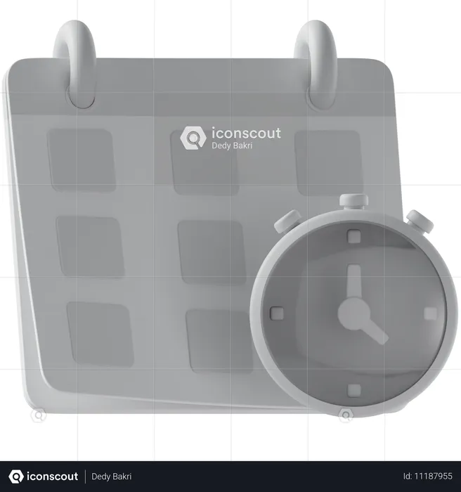 Schedule Planning  3D Icon