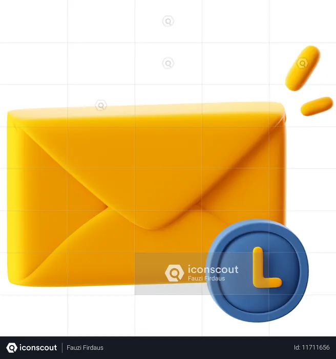 Scheduled Mail  3D Icon