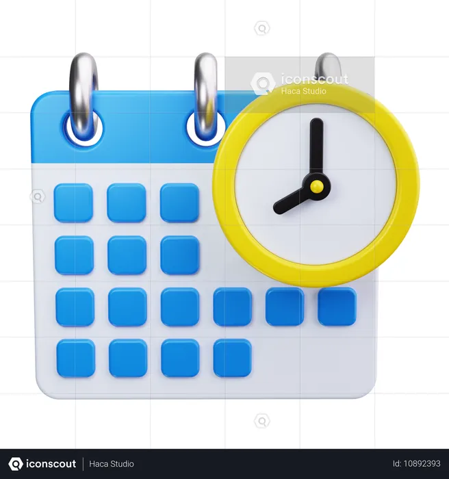 Scheduling  3D Icon