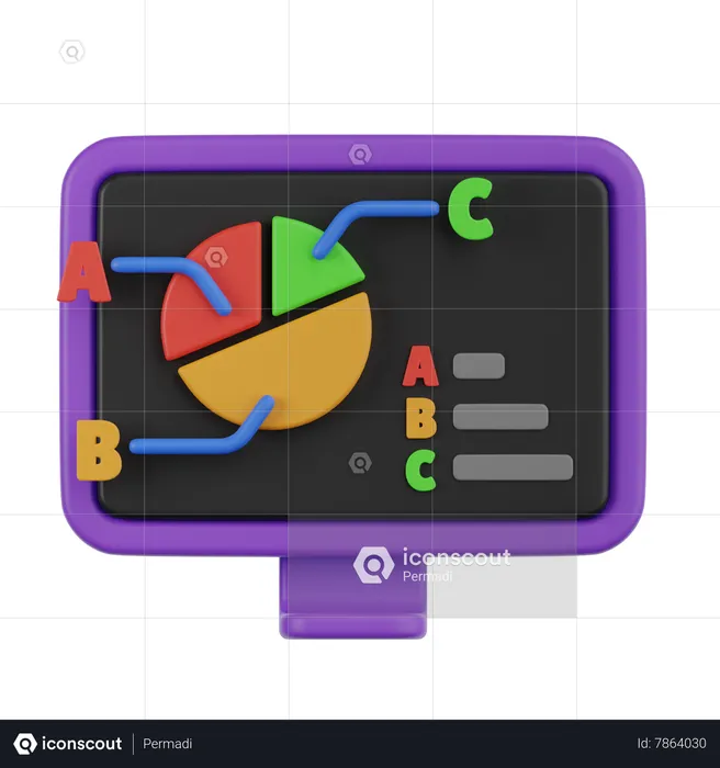 Diagramme  3D Icon