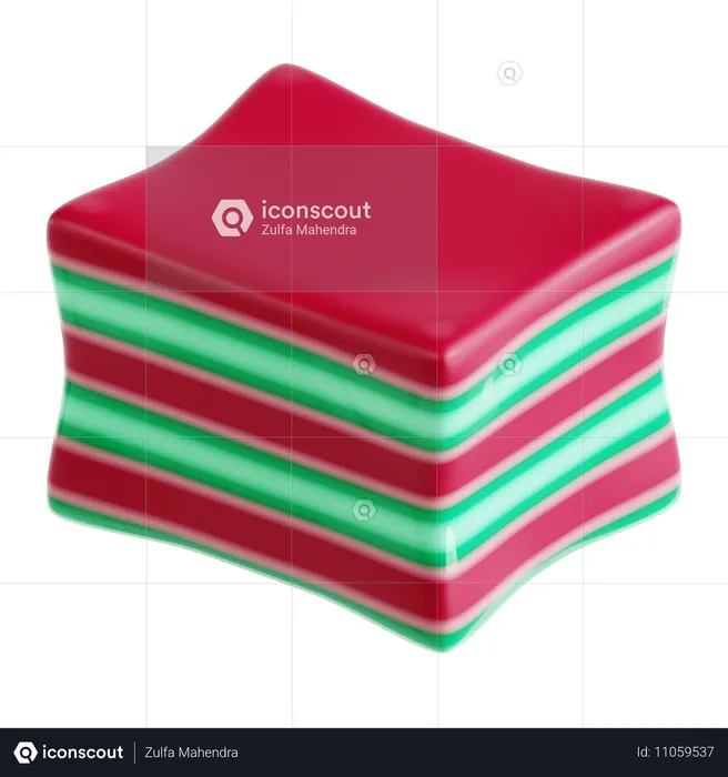 Schichtkuchen  3D Icon