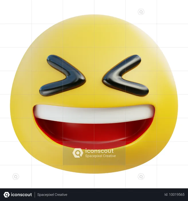 Schielendes Emoji Emoji 3D Icon