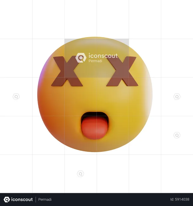 Schielendes Augen-Emoji Emoji 3D Icon