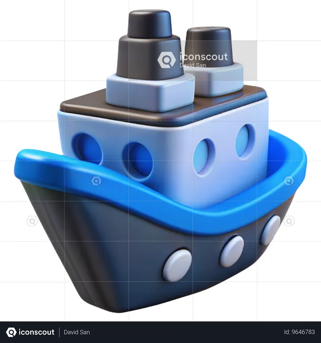 Schiff  3D Icon