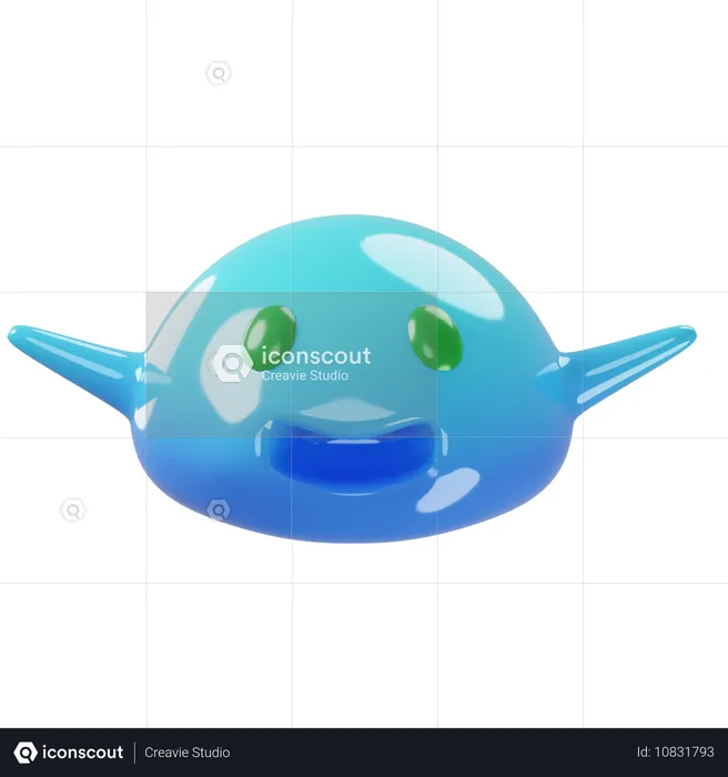 Schleim-Gekritzel Emoji 3D Icon