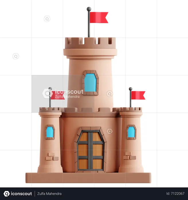 Schloss  3D Icon