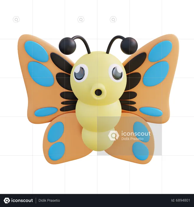 Schmetterling  3D Icon