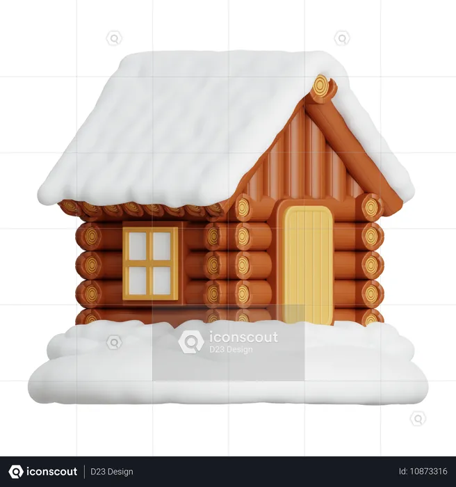 Schneehaus  3D Icon