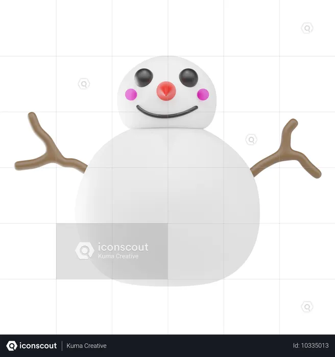 Schneemann  3D Icon