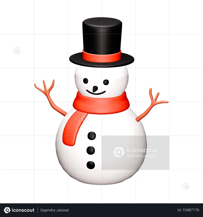 Schneemann  3D Icon