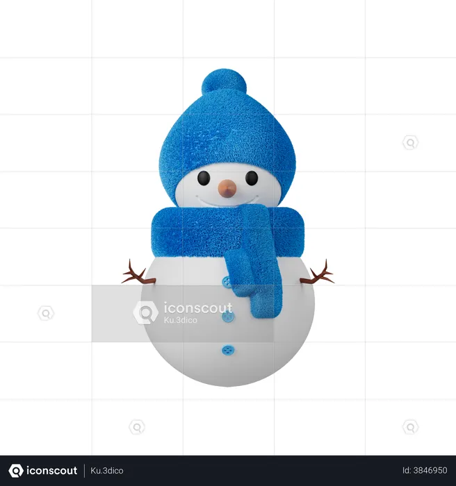 Schneemann  3D Icon