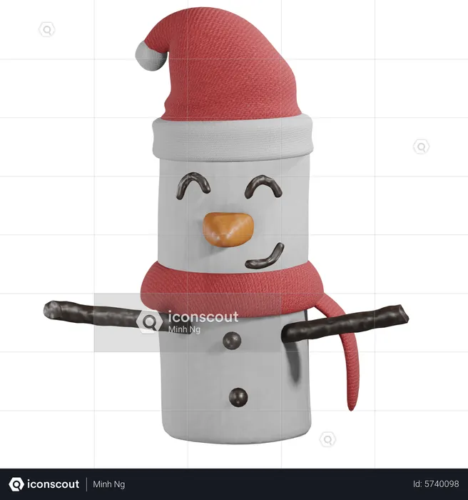 Schneemann  3D Icon