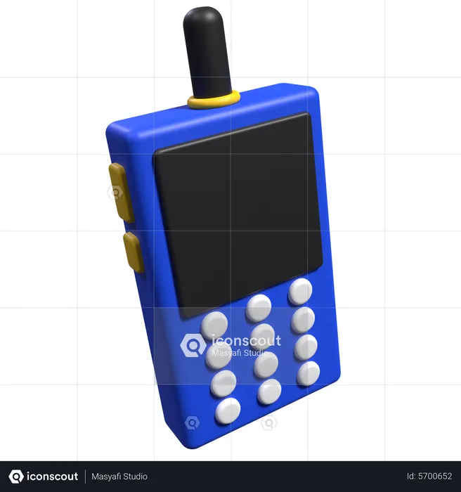 Schnurloses Telefon  3D Icon