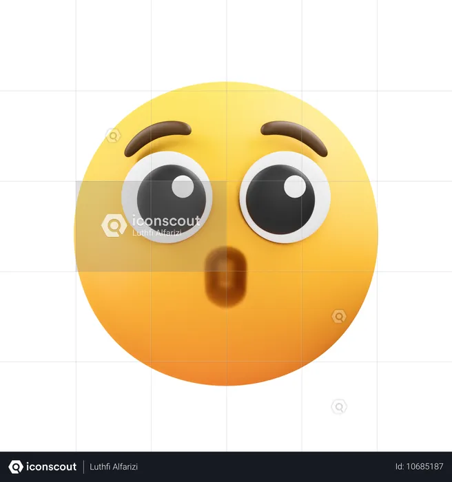 Schock-Emoji Emoji 3D Icon