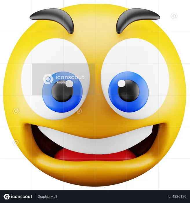 Geschockter Emoji Emoji 3D Icon