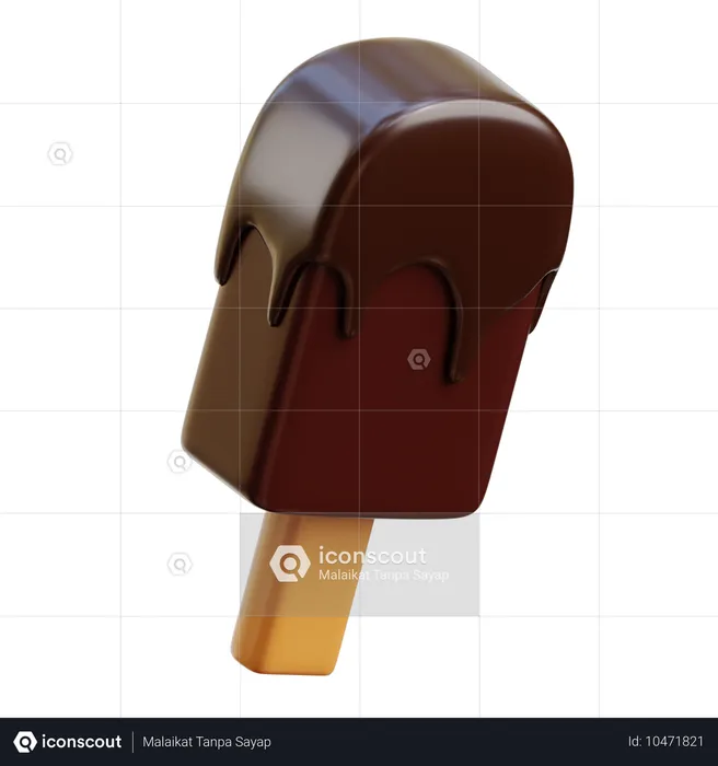 Schokoladeneiscreme  3D Icon