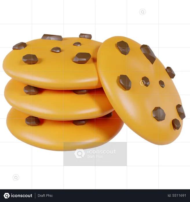 Schokoladenkekse  3D Icon