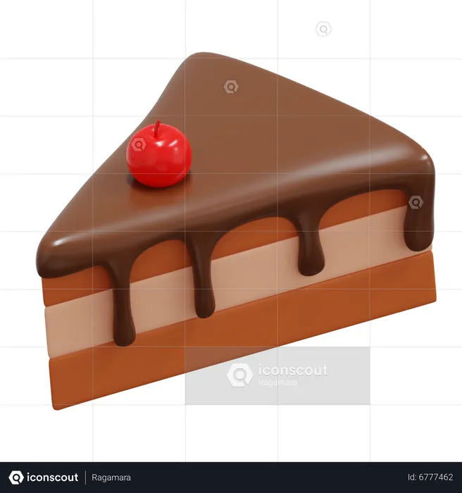 Schokoladenkuchen  3D Icon