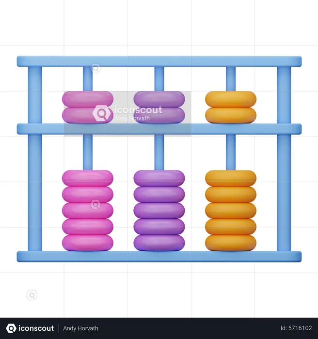 School Abacus  3D Icon