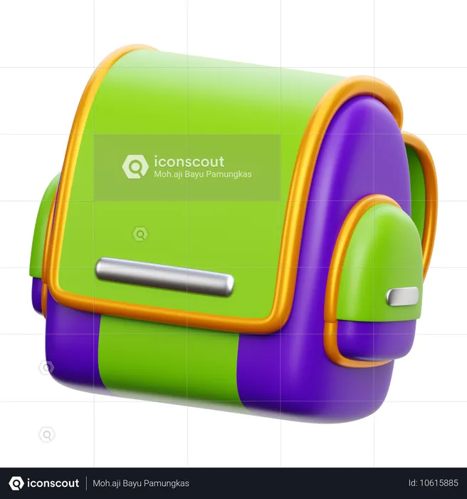 School Bag  3D Icon