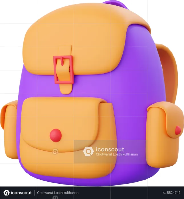 School bag  3D Icon