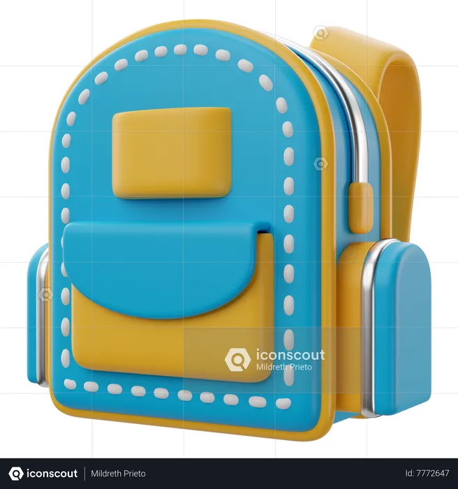 School Bag  3D Icon