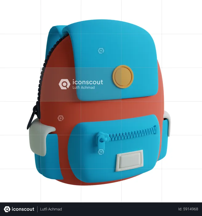 School Bag  3D Icon