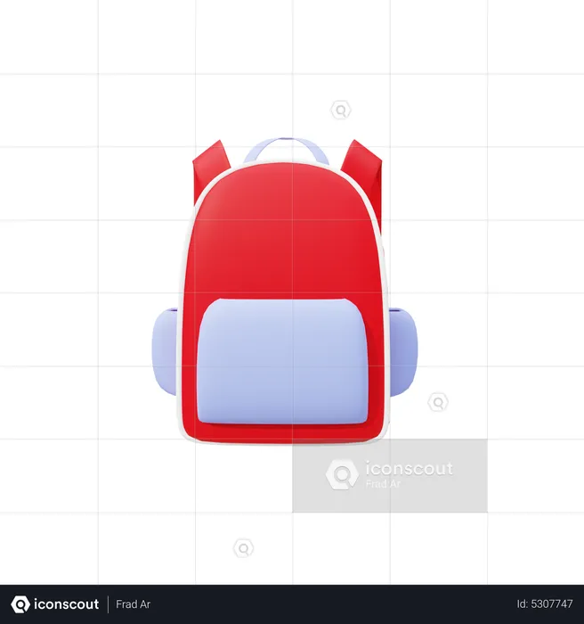 School Bag  3D Icon