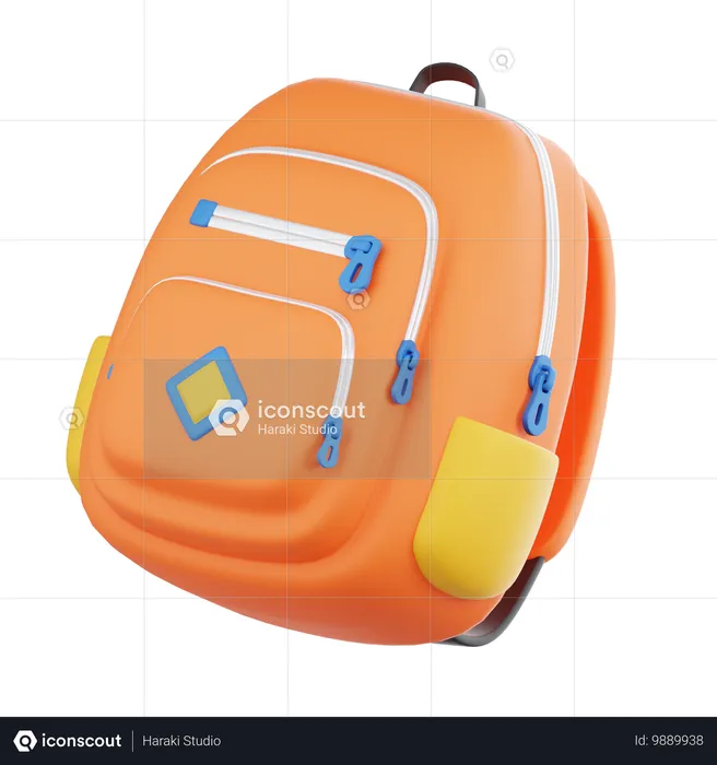 School Bag  3D Icon