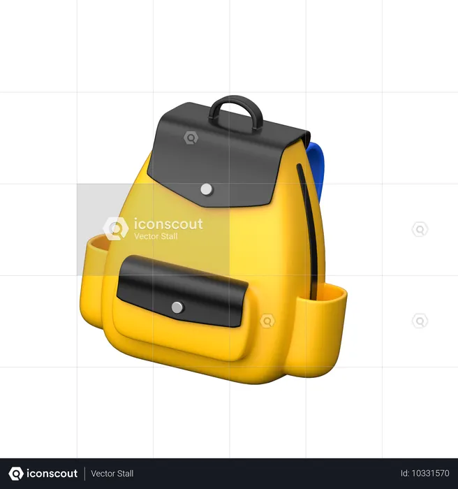 School Bag  3D Icon